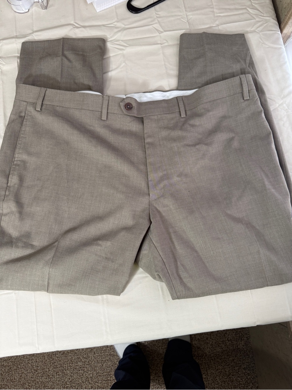 Ralph Lauren Men's Flat-Front Shorts in Taupe